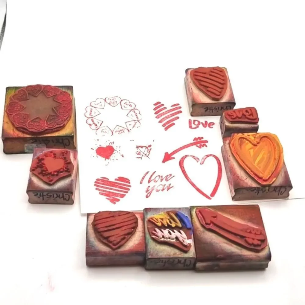 👋 VALENTINE'S DAY HEART LOVE STAMP SET 8 Pc  | Mix And Match 3/$20